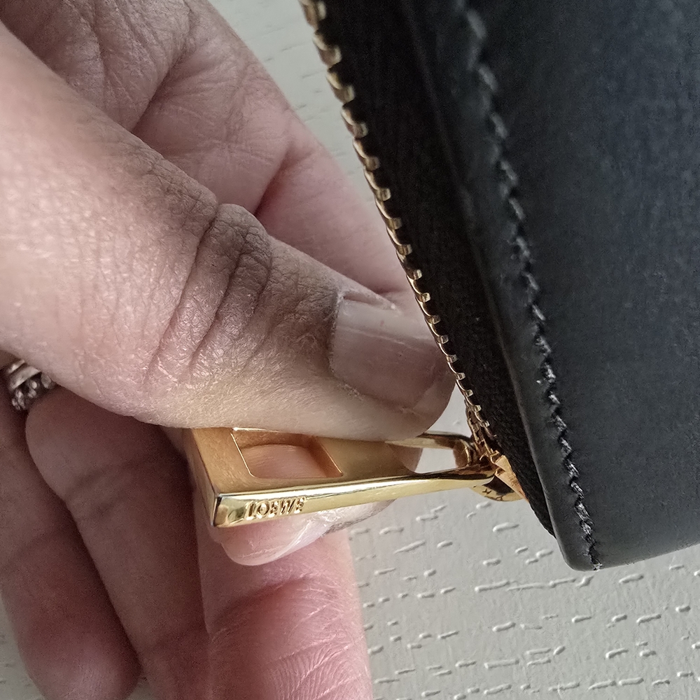 Loewe Black Wallet with Gold Accents - Picture 4 of 12